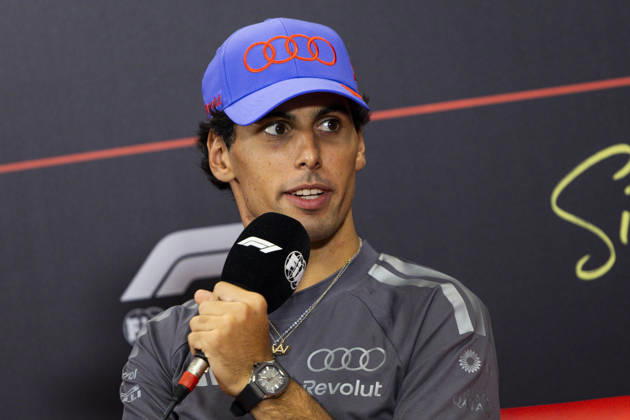 F1 - SINGAPORE GRAND PRIX 2026 BORTOLETO Gabriel (bra), Audi F1 Team R26, portrait, pre-event press conference, PK, Pressekonferenz during the 2026 Formula 1 Singapore Grand Prix, 17th round of the 2026 Formula One World Championship, WM, Weltmeisterschaft from October 9 to 11, 2026 on the Marina Bay Street Circuit, in Singapore, Singapore - SingaporeSingapore Copyright: xJulienxDelfossex