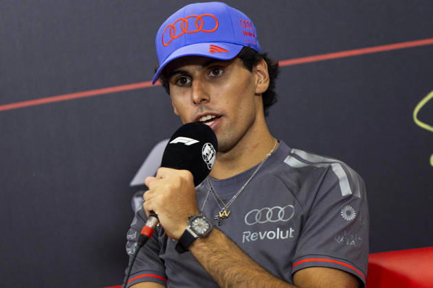 F1 - SINGAPORE GRAND PRIX 2026 BORTOLETO Gabriel (bra), Audi F1 Team R26, portrait, pre-event press conference, PK, Pressekonferenz during the 2026 Formula 1 Singapore Grand Prix, 17th round of the 2026 Formula One World Championship, WM, Weltmeisterschaft from October 9 to 11, 2026 on the Marina Bay Street Circuit, in Singapore, Singapore - SingaporeSingapore Copyright: xJulienxDelfossex