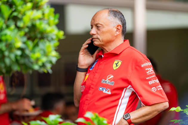 2026 Formula 1 Singapore - Media Day FRED VASSEUR (FRA) Team Principal of Scuderia Ferrari HP (Ferrari SF-26)on Thursday Media Day during the Formula 1 Singapore Airlines Singapore Grand Prix 2026 at Marina Bay Street Circuit, Singapore, on October 8, 2026. Photo by Antoine LAPEYRE Reveries Agency via ABACAPRESS.COM Singapore Singapore  Copyright: xAntoinexLapeyre ReveriesxAgency ABACAx