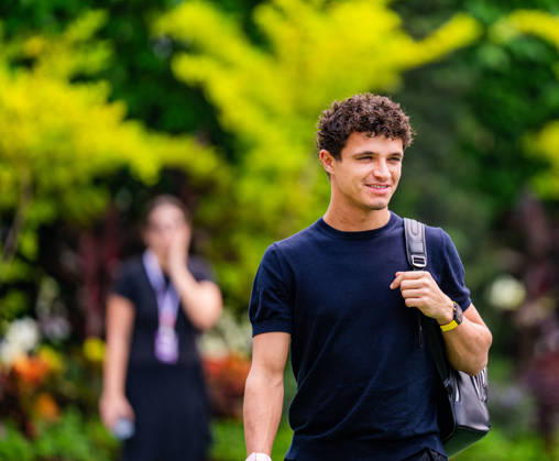 2026 Formula 1 Singapore - Media Day LANDO NORRIS 4 (GBR) of McLaren Mastercard Formula 1 Team (McLaren MCL40) on Thursday Media Day during the Formula 1 Singapore Airlines Singapore Grand Prix 2026 at Marina Bay Street Circuit, Singapore, on October 8, 2026. Photo by Antoine LAPEYRE Reveries Agency via ABACAPRESS.COM Singapore Singapore  Copyright: xAntoinexLapeyre ReveriesxAgency ABACAx