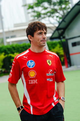 2026 Formula 1 Singapore - Charles Leclerc at Media Day CHARLES LECLERC (MON) of Scuderia Ferrari HP Media Day on Thursday during the 2026 FORMULA 1 SINGAPORE AIRLINES SINGAPORE GRAND PRIX 2026 at MARINA BAY STREET CIRCUIT SINGAPORE on October 8, 2026. Photo by Tan Jun Da ABACAPRESS.COM Singapore Singapore Copyright: xJunxDaxTan ABACAx
