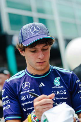 2026 Formula 1 Singapore - Media Day ANDREA KIMI ANTONELLI (ITA) of Mercedes-AMG PETRONAS Formula One Team Media Day on Thursday during the 2026 FORMULA 1 SINGAPORE AIRLINES SINGAPORE GRAND PRIX 2026 at MARINA BAY STREET CIRCUIT SINGAPORE on October 8, 2026. Photo by Tan Jun Da ABACAPRESS.COM Singapore Singapore  Copyright: xJunxDaxTan ABACAx