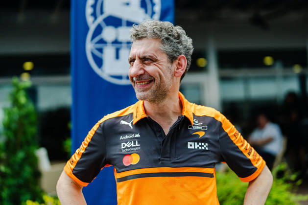 2026 Formula 1 Singapore - Media Day ANDREA STELLA (ITA) Team Principal of McLaren Mastercard Formula 1 Team Media Day on Thursday during the 2026 FORMULA 1 SINGAPORE AIRLINES SINGAPORE GRAND PRIX 2026 at MARINA BAY STREET CIRCUIT SINGAPORE on October 8, 2026. Photo by Tan Jun Da ABACAPRESS.COM Singapore Singapore  Copyright: xJunxDaxTan ABACAx