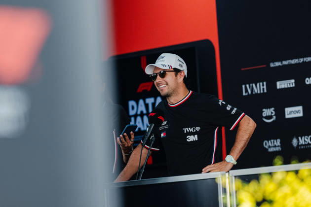 2026 Formula 1 Singapore - Media Day SERGIO PEREZ (MEX) of Cadillac Formula 1 Team Media Day on Thursday during the 2026 FORMULA 1 SINGAPORE AIRLINES SINGAPORE GRAND PRIX 2026 at MARINA BAY STREET CIRCUIT SINGAPORE on October 8, 2026. Photo by Tan Jun Da ABACAPRESS.COM Singapore Singapore  Copyright: xJunxDaxTan ABACAx