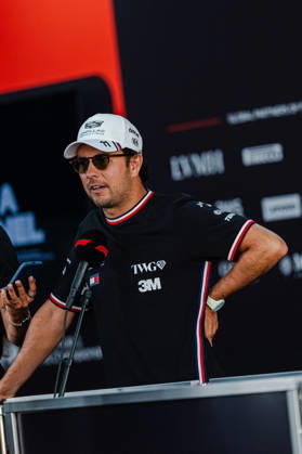 2026 Formula 1 Singapore - Media Day SERGIO PEREZ (MEX) of Cadillac Formula 1 Team Media Day on Thursday during the 2026 FORMULA 1 SINGAPORE AIRLINES SINGAPORE GRAND PRIX 2026 at MARINA BAY STREET CIRCUIT SINGAPORE on October 8, 2026. Photo by Tan Jun Da ABACAPRESS.COM Singapore Singapore  Copyright: xJunxDaxTan ABACAx