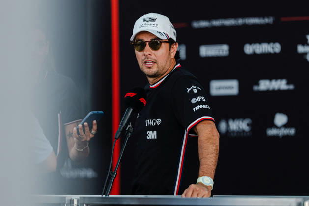 2026 Formula 1 Singapore - Media Day SERGIO PEREZ (MEX) of Cadillac Formula 1 Team Media Day on Thursday during the 2026 FORMULA 1 SINGAPORE AIRLINES SINGAPORE GRAND PRIX 2026 at MARINA BAY STREET CIRCUIT SINGAPORE on October 8, 2026. Photo by Tan Jun Da ABACAPRESS.COM Singapore Singapore  Copyright: xJunxDaxTan ABACAx
