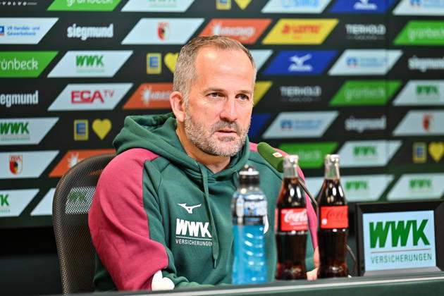 Pressekonferenz FC Augsburg, 08.10.2026 Copyright: xBEAUTIFULxSPORTS Goldbergx