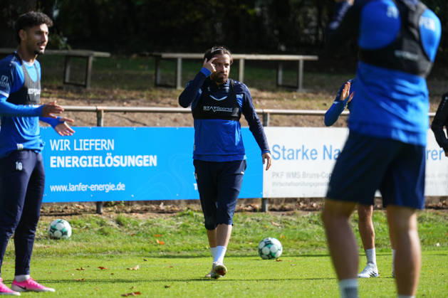 Deutschland: Fussball, Trainingseinheit, 3. Liga, Saison 2026-2027, NVB-Campus B-Platz Hänsch-Arena, SV Meppen, Donnerstag, 08.10.2026, Vormittagstraining: Ersin Zehir (SV Meppen, 6) Copyright: xLennxLübbersx