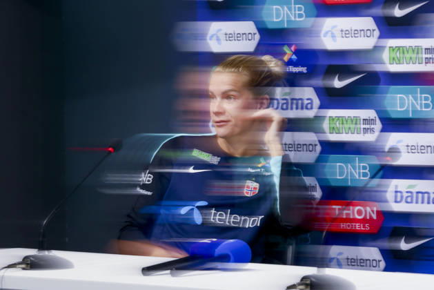 Women s National Soccer Team Prepares for World Cup Qualifiers Bucharest, Romania, October 8, 2026 Lisa Fjeldstad Naalsund and Frida Maanum during a training session at Stadionul Arcul de Triumf, before the World Cup qualifier against Romania. Photo by Nikola Krstic, NTB Romania, Bucharest. EDITORIAL USE ONLY. RESTRICTED USE FOR BETTING COMPANIES.  Copyright: xNikolaxKrsticx xNTBx