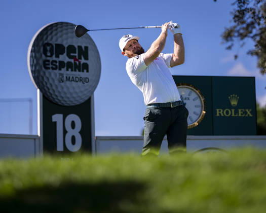 Open de Espana presented by Madrid - Day One MADRID, SPAIN - OCTOBER 8: Tyrrell Hatton of England tees off on day one of the Open de Espana presented by Madrid at Club de Campo Villa de Madrid on October 8, 2026 in Madrid, Spain. Madrid Club de Campo Villa de Madrid Madrid Spain Copyright: xAlbertoxGardinx AGardin_20261008_Golf_Esp_Mad_0338