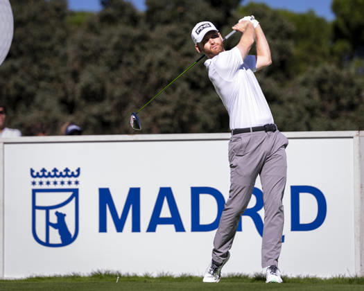 Open de Espana presented by Madrid - Day One MADRID, SPAIN - OCTOBER 8: Daniel Gavins of England tees off on day one of the Open de Espana presented by Madrid at Club de Campo Villa de Madrid on October 8, 2026 in Madrid, Spain. Madrid Club de Campo Villa de Madrid Madrid Spain Copyright: xAlbertoxGardinx AGardin_20261008_Golf_Esp_Mad_0345