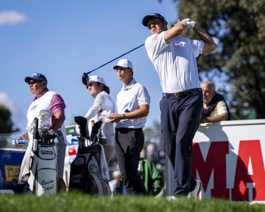 Open de Espana presented by Madrid - Day One MADRID, SPAIN - OCTOBER 8: Ugo Coussaud of France tees off on day one of the Open de Espana presented by Madrid at Club de Campo Villa de Madrid on October 8, 2026 in Madrid, Spain. Madrid Club de Campo Villa de Madrid Madrid Spain Copyright: xAlbertoxGardinx AGardin_20261008_Golf_Esp_Mad_0358