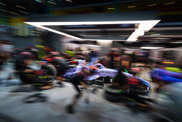 F1 - SINGAPORE GRAND PRIX 2026 Audi F1 Team R26, pitstop practice during the 2026 Formula 1 Singapore Grand Prix, 17th round of the 2026 Formula One World Championship, WM, Weltmeisterschaft from October 9 to 11, 2026 on the Marina Bay Street Circuit, in Singapore, Singapore - SingaporeSingapore  Copyright: xANTONINxVINCENTx