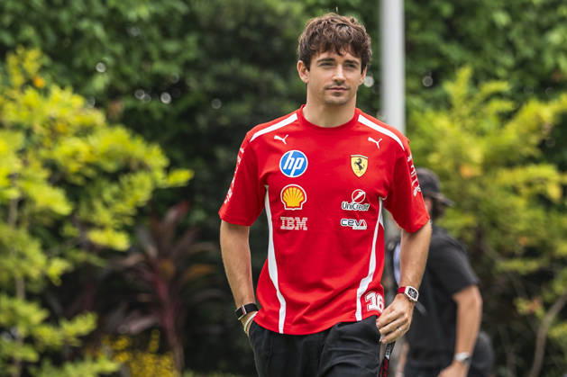 Formula 1 Singapore Airlines Singapore Grand Prix 2026 Remy Midez OVERTAKE MAXPPP - Singapore 08 10 2026 16 LECLERC Charles (mon), Scuderia Ferrari HP, portrait at the Formula 1 Singapore Airlines Singapore Grand Prix 2026, the 16th round of the 2026 FIA Formula 1 World Championship, WM, Weltmeisterschaft at the Marina Bay Street Circuit in Singapore, from 08 to 11 October 2026 Singapore Marina Bay Street Circuit Singapore  Copyright: xOVERTAKE MAXPPPxRemyxMidezx OVT202610089971 OVT202610089971