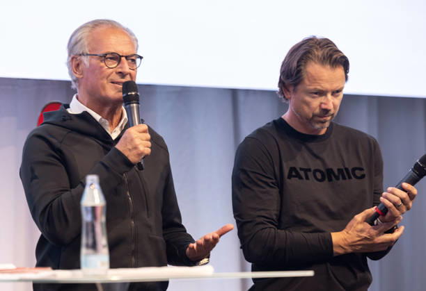 ALPINE SKIING - Atomic Media Day 2026 ALTENMARKT,AUSTRIA,08.OCT.26 - ALPINE SKIING - Atomic Media Day. Image shows CEO Wolfgang Mayrhofer and race director Christian Hoeflehner (Atomic). GEPAxpictures xHaraldxSteiner
