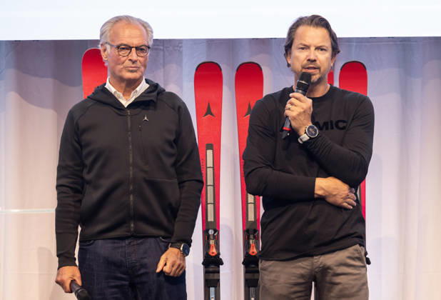 ALPINE SKIING - Atomic Media Day 2026 ALTENMARKT,AUSTRIA,08.OCT.26 - ALPINE SKIING - Atomic Media Day. Image shows CEO Wolfgang Mayrhofer and race director Christian Hoeflehner (Atomic).  GEPAxpictures xHaraldxSteiner