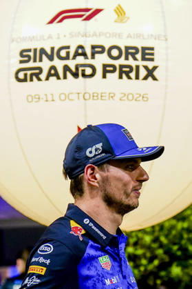 FORMULA 1 SINGAPORE AIRLINES SINGAPORE GRAND PRIX 2026 Max Verstappen (NED) 3 Red Bull Racing in the paddock during the Formula 1 Singapore Airlines Singapore Grand Prix 2026, Round 17 of the 2026 Formula 1 World Championship, WM, Weltmeisterschaft from 9th - 11th October 2026 at the Marina Bay Street Circuit, Singapore. Credit: Robbie Hoad Every Second Media Editorial use only. All images are copyright Every Second Media Limited. No images may be reproduced without prior permission. Copyright: xIMAGO EveryxSecondxMediax ESM-2203-0166 RobbiexHoadx xEveryxSecondxMediax