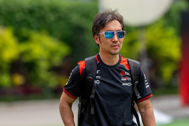 MARINA BAY, SINGAPORE: Ayao Komatsu, Team Principle for the Haas F1 team during the 2026 Formula 1 Singapore Grand Prix at the Marina Bay Street Circuit in Marina Bay, Singapore