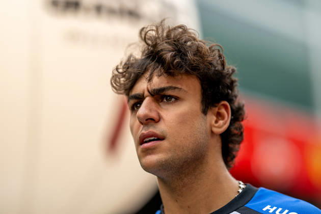 MARINA BAY, SINGAPORE: Arvid Lindblad, racing for the Racing Bulls team during the 2026 Formula 1 Singapore Grand Prix at the Marina Bay Street Circuit in Marina Bay, Singapore