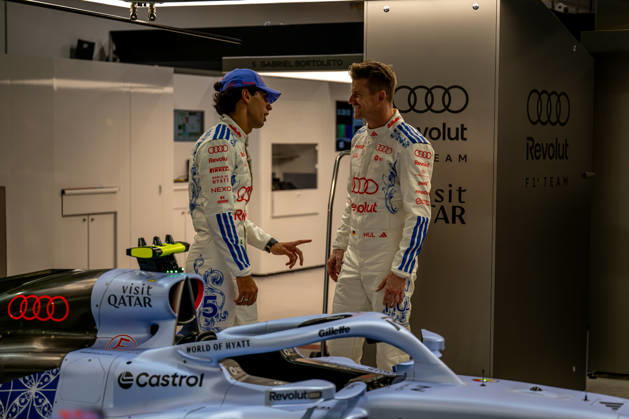 MARINA BAY, SINGAPORE: Nico Hulkenberg, racing for the Audi Revolut F1 Team team during the 2026 Formula 1 Singapore Grand Prix at the Marina Bay Street Circuit in Marina Bay, Singapore