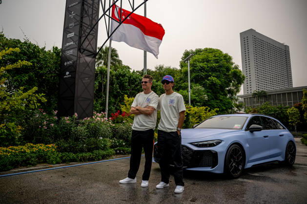MARINA BAY, SINGAPORE: Nico Hulkenberg, racing for the Audi Revolut F1 Team team during the 2026 Formula 1 Singapore Grand Prix at the Marina Bay Street Circuit in Marina Bay, Singapore