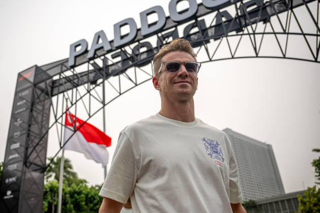 MARINA BAY, SINGAPORE: Nico Hulkenberg, racing for the Audi Revolut F1 Team team during the 2026 Formula 1 Singapore Grand Prix at the Marina Bay Street Circuit in Marina Bay, Singapore