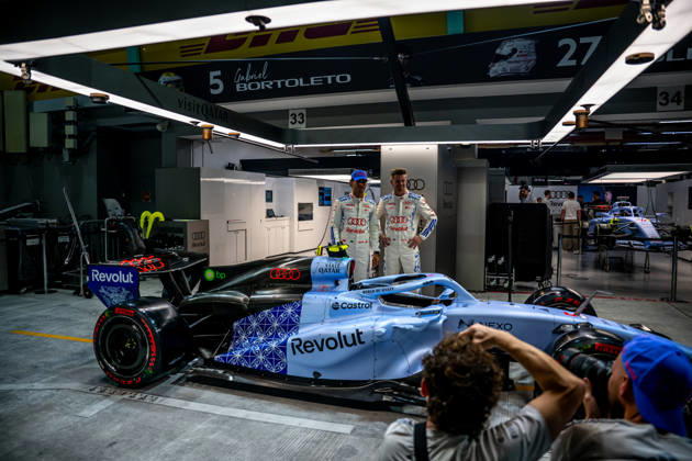 MARINA BAY, SINGAPORE: Nico Hulkenberg, racing for the Audi Revolut F1 Team team during the 2026 Formula 1 Singapore Grand Prix at the Marina Bay Street Circuit in Marina Bay, Singapore