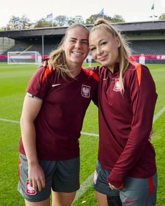 08.10.2026 LEUVEN , PILKA NOZNA KOBIET ( WOMEN S FOOTBALL) TRENING OFICJALNY PRZED POLFINALEM BARAZY MISTRZOSTW SWIATA 2027 TRENING NZ. ADRIANA ACHCINSKA, WERONIKA ZAWISTOWSKA FOTO RADOSLAW JOZWIAK CYFRASPORT NEWSPIX.PL --- Newspix.pl RA2_5983