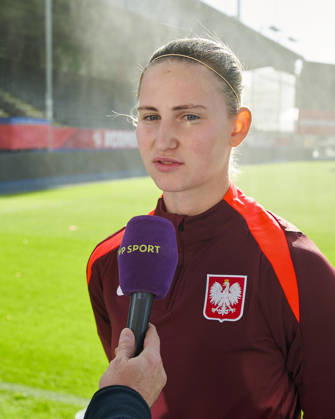 08.10.2026 LEUVEN , PILKA NOZNA KOBIET ( WOMEN S FOOTBALL) TRENING OFICJALNY PRZED POLFINALEM BARAZY MISTRZOSTW SWIATA 2027 TRENING NZ. JULIA WOZNIAK FOTO RADOSLAW JOZWIAK CYFRASPORT NEWSPIX.PL --- Newspix.pl RA2_6089