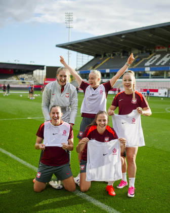 08.10.2026 LEUVEN , PILKA NOZNA KOBIET ( WOMEN S FOOTBALL) TRENING OFICJALNY PRZED POLFINALEM BARAZY MISTRZOSTW SWIATA 2027 TRENING NZ. WERONIKA ZAWISTOWSKA, NATALIA RADKIEWICZ, PATRYCJA SARAPATA, PAULINA DUDEK, WIKTORIA ZIENIEWICZ FOTO RADOSLAW JOZWIAK CYFRASPORT NEWSPIX.PL --- Newspix.pl  RA3_1909