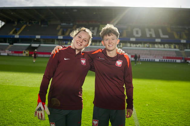 08.10.2026 LEUVEN , PILKA NOZNA KOBIET ( WOMEN S FOOTBALL) TRENING OFICJALNY PRZED POLFINALEM BARAZY MISTRZOSTW SWIATA 2027 TRENING NZ. KINGA SEWERYN, KLAUDIA MACIAZKA FOTO RADOSLAW JOZWIAK CYFRASPORT NEWSPIX.PL --- Newspix.pl  RA3_1953