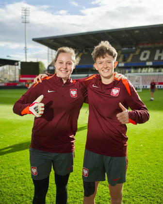 08.10.2026 LEUVEN , PILKA NOZNA KOBIET ( WOMEN S FOOTBALL) TRENING OFICJALNY PRZED POLFINALEM BARAZY MISTRZOSTW SWIATA 2027 TRENING NZ. KINGA SEWERYN, KLAUDIA MACIAZKA FOTO RADOSLAW JOZWIAK CYFRASPORT NEWSPIX.PL --- Newspix.pl  RA3_1992