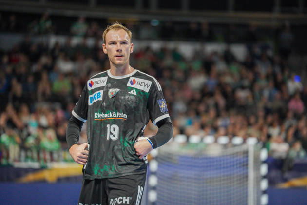 Im Bild: Mathias Gidsel (Fuechse Berlin, 19) 08.10.2026, Fuechse Berlin - FC Porto, EHF Handball Champions League, Saison 2026 27, Max-Schmeling-Halle Copyright: HMBxMedia xPascalxSpanehl