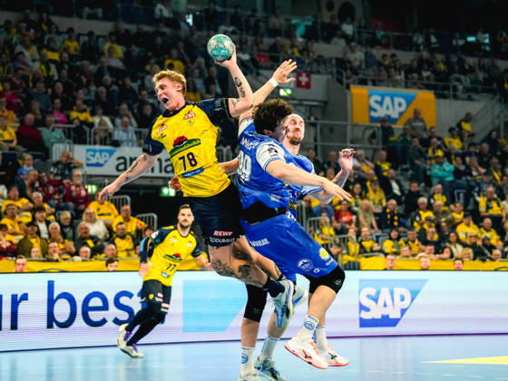 08.10.2026, xwppx, Handball Opel HBL, Rhein-Neckar Loewen - ThSV Eisenach v.l. Edwin Aspenbäck (Rhein-Neckar Löwen)