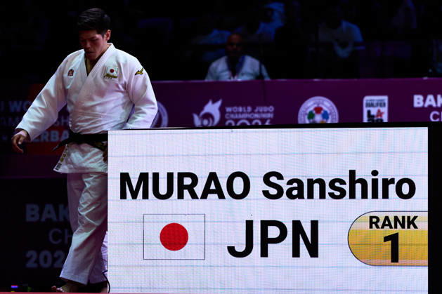 Sanshiro Murao (JPN), OCTOBER 8, 2026 -Judo : World Judo Championships BAKU2026 Mens -90kgFinal match at National Gymnastics Arena in Baku, Azerbaijan. aflo_354330762 KenxAsakurax
