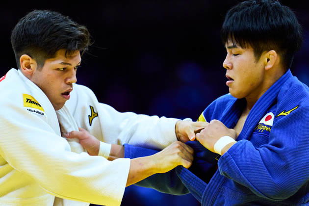 (L-R) Sanshiro Murao (JPN), Goki Tajima (JPN), OCTOBER 8, 2026 -Judo : World Judo Championships BAKU2026 Mens -90kgFinal match at National Gymnastics Arena in Baku, Azerbaijan.  aflo_354330777 KenxAsakurax