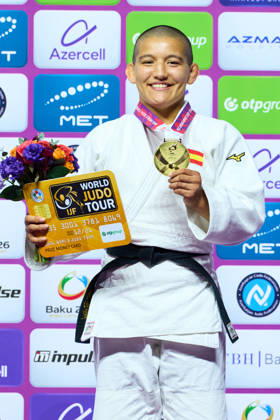 Tsunoda Roustant Ai (ESP), OCTOBER 8, 2026 -Judo : World Judo Championships BAKU2026 Women s -70kgMedal Ceremony at National Gymnastics Arena in Baku, Azerbaijan.  aflo_354330829 KenxAsakurax