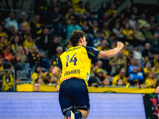 08.10.2026, xwppx, Handball Opel HBL, Rhein-Neckar Loewen - ThSV Eisenach v.l. Gino Steenaerts (Rhein-Neckar Löwen)