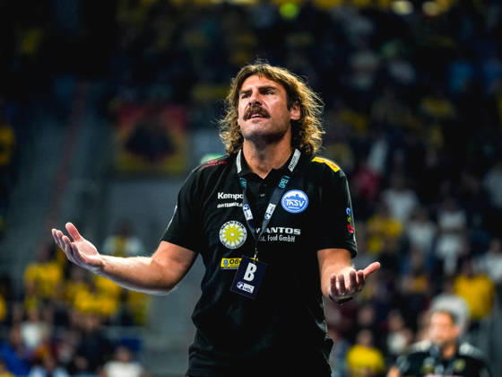08.10.2026, xwppx, Handball Opel HBL, Rhein-Neckar Loewen - ThSV Eisenach v.l. Sebastian Hinze (Trainer ThSV Eisenach)