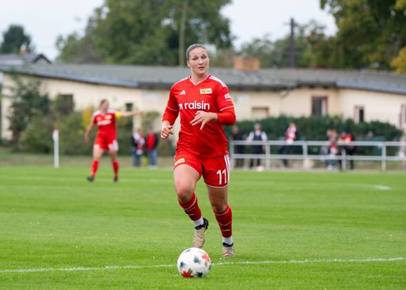 Fußball, Frauen, Testspiel, Saison 2026 2027, 1. FC Union Berlin - 1. FFC Turbine Potsdam, Dina Orschmann (1. Frauen 1. FC Union), 08.10.2026, Copyright: xMatthiasxKochx