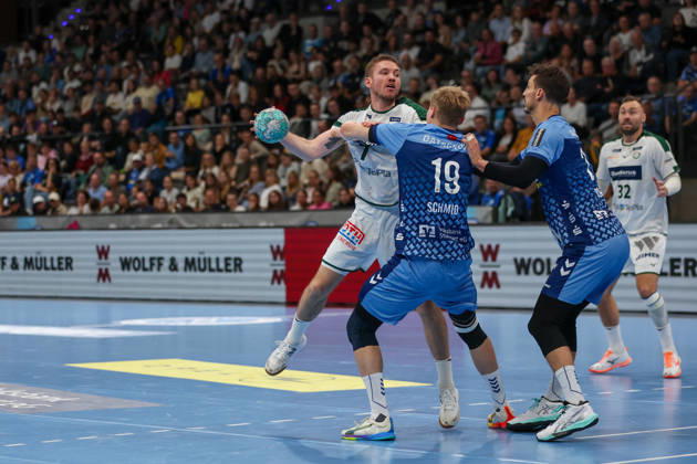 Dominik Mappes (HSG Wetzlar, 7) GER, TVB Stuttgart vs. HSG Wetzlar, Handball, Opel Handball-Bundesliga, 8. Spieltag, Spielzeit 2026 2027, 08.10.2026 GER, TVB Stuttgart vs. HSG Wetzlar, Handball, Opel Handball-Bundesliga, 8. Spieltag, Spielzeit 2026 2027, 08.10.2026 Stuttgart Copyright: xEibner-Pressefoto SoerenxHerwegx EP_SHG