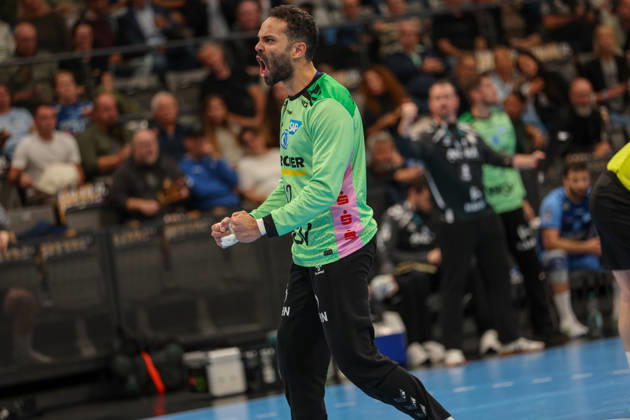 Mohamed El Tayar (TVB Stuttgart, 12) freut sich GER, TVB Stuttgart vs. HSG Wetzlar, Handball, Opel Handball-Bundesliga, 8. Spieltag, Spielzeit 2026 2027, 08.10.2026 GER, TVB Stuttgart vs. HSG Wetzlar, Handball, Opel Handball-Bundesliga, 8. Spieltag, Spielzeit 2026 2027, 08.10.2026 Stuttgart Copyright: xEibner-Pressefoto SoerenxHerwegx EP_SHG