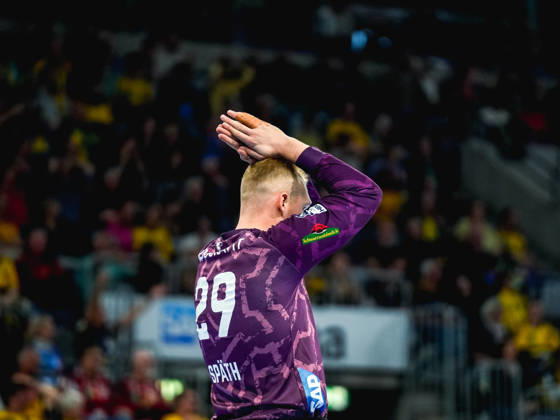 08.10.2026, xwppx, Handball Opel HBL, Rhein-Neckar Loewen - ThSV Eisenach v.l. David Späth (Rhein-Neckar Löwen)