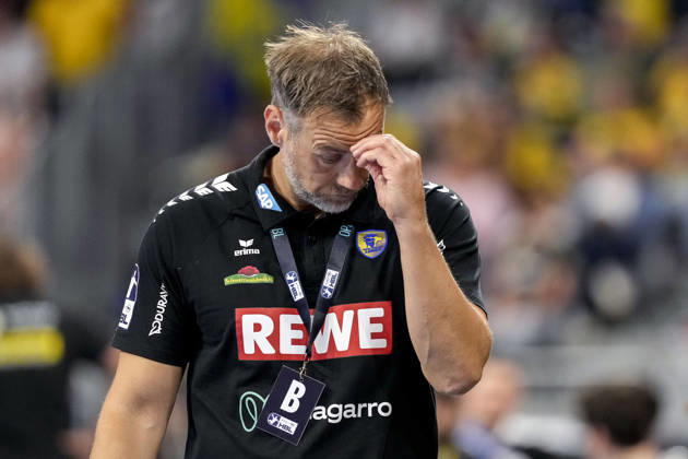Maik Machulla (Trainer, Cheftrainer, RNL), Einzelbild, Einzelfoto, Aktion, Action, enttäuscht schauend, Enttäuschung, Frustration, disappointed, pessimistisch, 08.10.2026, Mannheim (Deutschland), Handball, Bundesliga, Rhein-Neckar Löwen - ThSV Eisenach