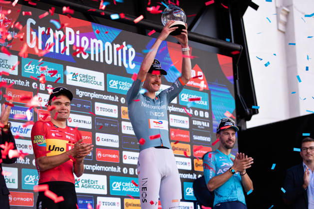 110th Gran Piemonte - Finish Dorian Godon of Netcompany Ineos wins the 110th Gran Piemonte, a 181km stage from Asti to Bra, in Italy, on October 8, 2026. Bra Italy  Copyright: xTommasoxBerardix originalFilename:berardi-110thgra261008_npW5G.jpg