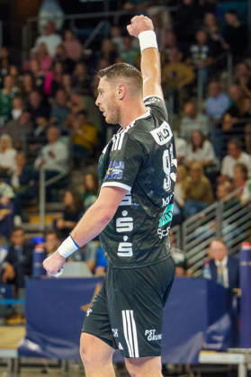 Im Bild: Mijajlo Marsenic (Fuechse Berlin, 93), Jubel, Freude 08.10.2026, Fuechse Berlin - FC Porto, EHF Handball Champions League, Saison 2026 27, Max-Schmeling-Halle Copyright: HMBxMedia xPascalxSpanehl