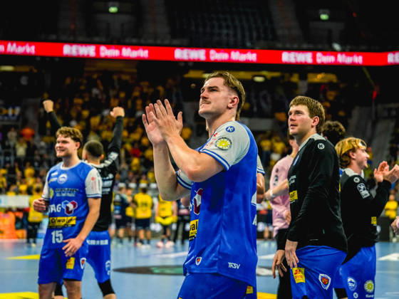 08.10.2026, xwppx, Handball Opel HBL, Rhein-Neckar Loewen - ThSV Eisenach v.l. Felix Aellen (ThSV Eisenach)