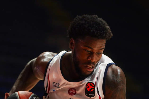 October 8, 2026, Belgrade, Central Serbia, Serbia: 2026108, Belgrade, Serbia - Maccabi Rapyd Tel Aviv and Armani Olimpia Milan play a EuroLeague basketball game at the Aleksandar Nikolic Hall. WRIGHT MOSES in action. Belgrade Serbia - ZUMAd223 20261008_zip_d223_011 Copyright: xMarkoxDimicx