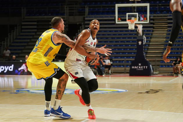 October 8, 2026, Belgrade, Central Serbia, Serbia: 2026108, Belgrade, Serbia - Maccabi Rapyd Tel Aviv and Armani Olimpia Milan play a EuroLeague basketball game at the Aleksandar Nikolic Hall. HALL DEVON in action. Belgrade Serbia - ZUMAd223 20261008_zip_d223_012 Copyright: xMarkoxDimicx