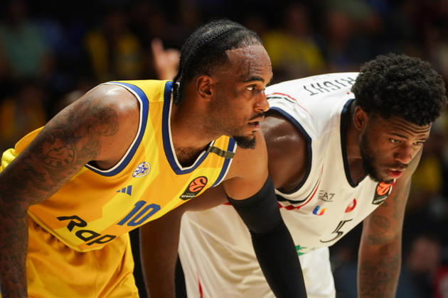 October 8, 2026, Belgrade, Central Serbia, Serbia: 2026108, Belgrade, Serbia - Maccabi Rapyd Tel Aviv and Armani Olimpia Milan play a EuroLeague basketball game at the Aleksandar Nikolic Hall. BRISSETT O SHAE J in action. Belgrade Serbia - ZUMAd223 20261008_zip_d223_016 Copyright: xMarkoxDimicx
